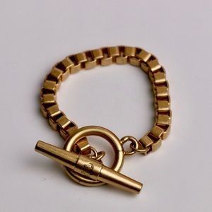 Juicy Couture box chain T lock bracelet